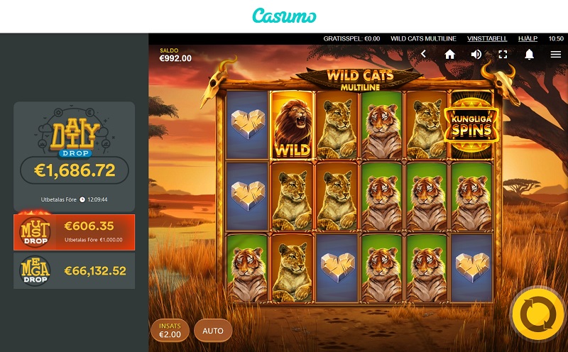 Wild Cats hos Casumo